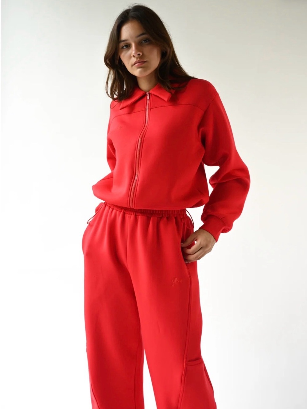 Yellow the Label Kasey Knit Neoprene Jacket | Ruby | Small